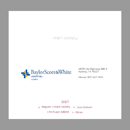BSWH Dietary Tent Card